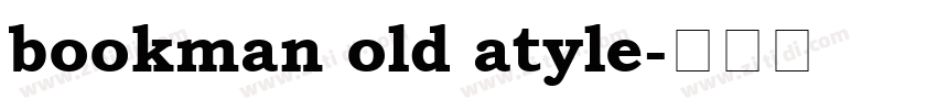 bookman old atyle字体转换